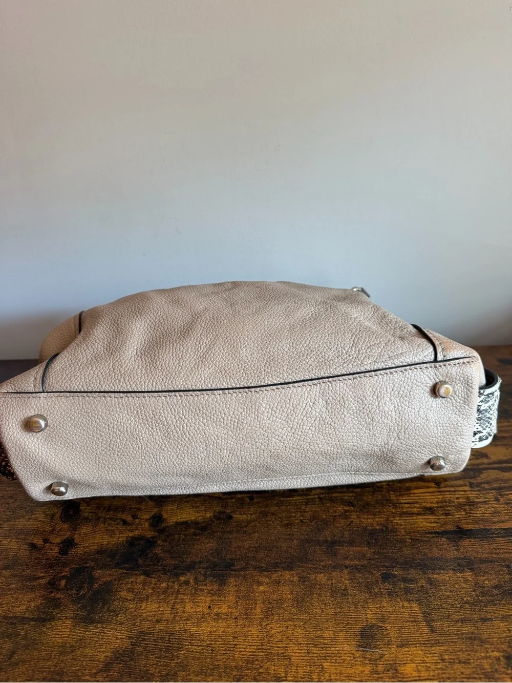 Coach Edie 31 Pebble Leather Shoulder Bag Style 57670 Beige